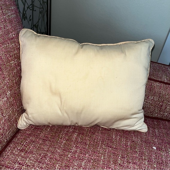 Vintage retro needlepoint tapestry cat kitten throw decorative pillow - Picture 4 of 4